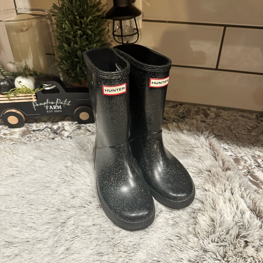 Big Kids size 12 Black hunter boots